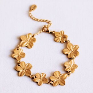 Koning Bamboe Bracelet 'flowers'