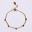 Koning Bamboe Feines Armband mit Herzen - Gold