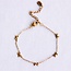 Fijne armband met strikjes - goud
