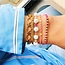 Fijne armband met strikjes - goud