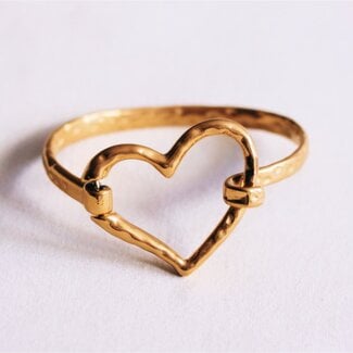 Koning Bamboe Bangle with XL heart