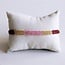 Koning Bamboe Quadruple Miyuki bracelet - brown/lilac/gold-plated
