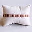 Koning Bamboe Geweven armband 'strepen' - nude tinten