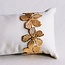 Koning Bamboe XL-Armreif mit Blumen - Gold