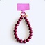 Koning Bamboe Beaded Phone Wrist Strap XL - cerise