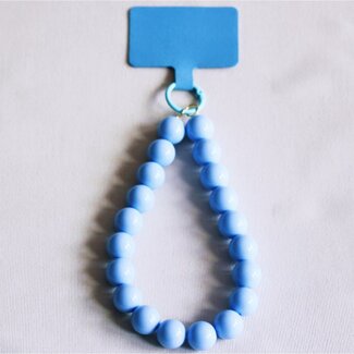 Koning Bamboe Beaded Phone Wrist Strap XXL - light blue