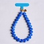 Koning Bamboe Heart Bead Phone Wrist Strap - blue