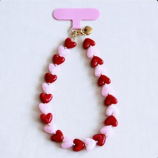 Koning Bamboe Nugget Bead Phone Wrist Strap - Multicolour