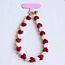 Koning Bamboe Nugget Bead Phone Wrist Strap - Multicolour