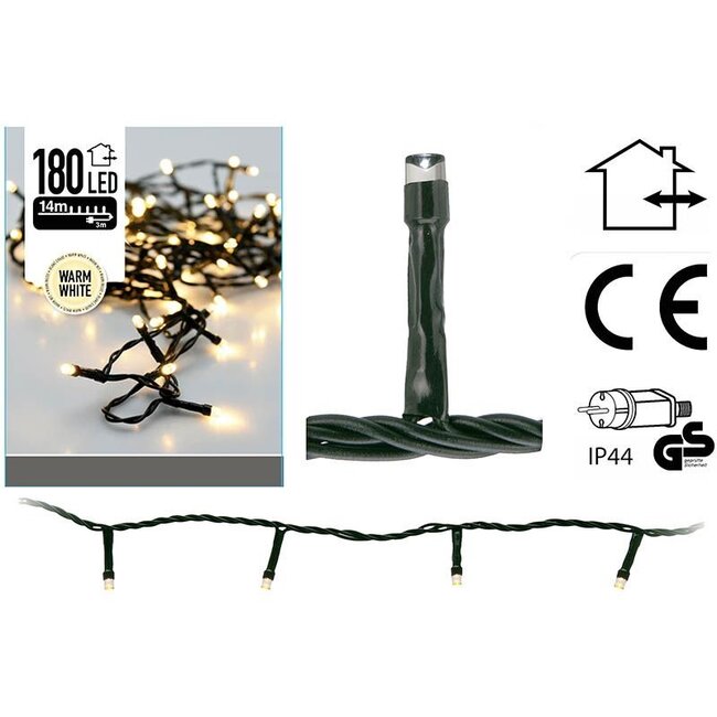 LED-Lichterkette - 180 LEDs, 13,5 m, Warmweiß