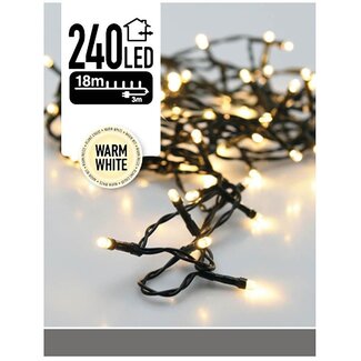 LED lighting 240 LEDs 18 meters warm