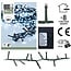Micro Cluster LED String Lights 800 LEDs - 16 meters - white - 8 functions + memory
