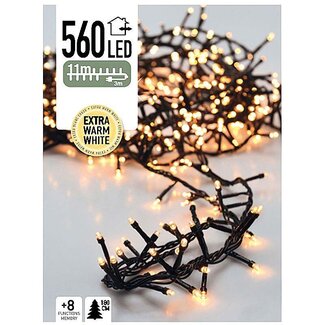Micro-Cluster-Lichterkette - 560 LEDs - 11 m - Extrawarmweiß