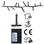 Microcluster-Lichterkette - 560 LEDs - 11 m - Mehrfarbig - 8 Funktionen und Memory-Funktion