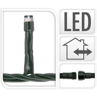 Linkable Christmas lights - 100 LED - 7.5m - extra warm white