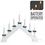 Kaarsenbrug hout - 7LED - met timer