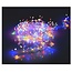 Cluster-Lichterkette mit Silberdraht - 240 LEDs - Mehrfarbig