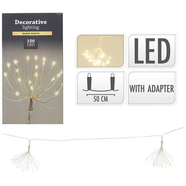 Fireworks LED-Lichterkette mit 6 Lichtclustern