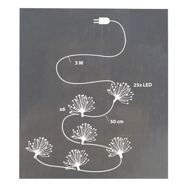 Fireworks LED-Lichterkette mit 6 Lichtclustern