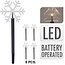 LED-Gartenstecker in Schneeflockenform - 5 Stück - Mit Timer