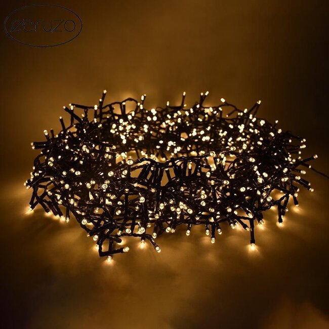 Micro Cluster - 560 LED - 11 meter - 8 Lichtfuncties + Geheugen - extra warm wit