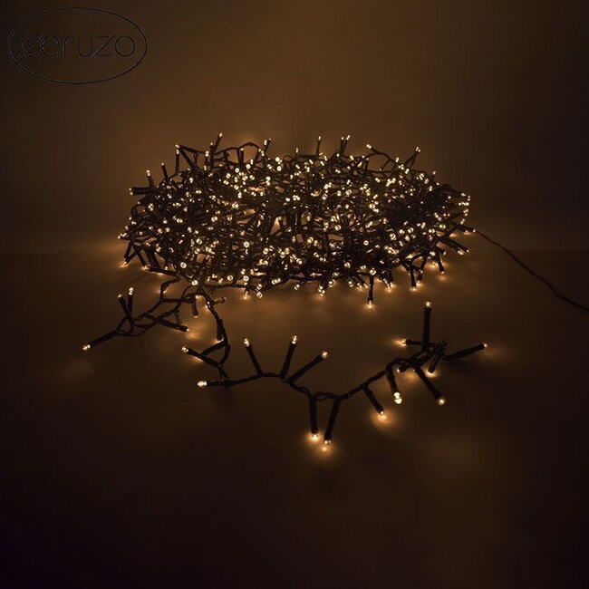 Micro Cluster - 560 LED - 11 meter - 8 Lichtfuncties + Geheugen - extra warm wit