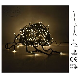 Ceruzo LED-Lichterkette - 120 LEDs - 9 m - Warmweiß - Für innen und außen