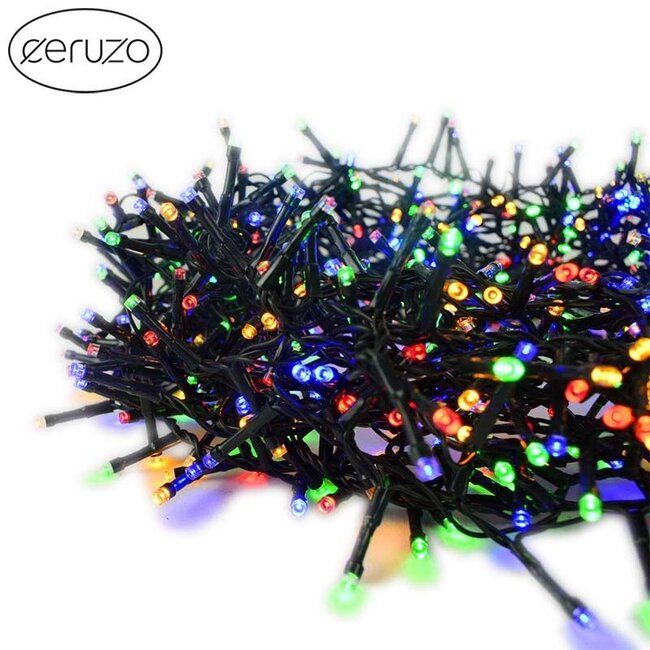 Ceruzo Micro Cluster LED String Lights - 1000 LED - 20 meters - 8 Light functions + Memory - multicolor