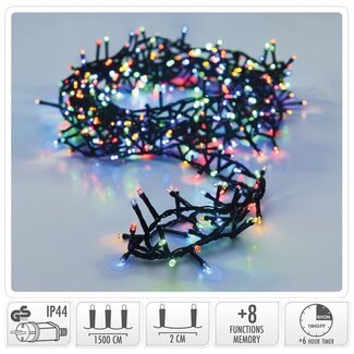 Micro-Cluster-Lichterkette mit Aufbewahrungsrolle - 750 LEDs - 15 m