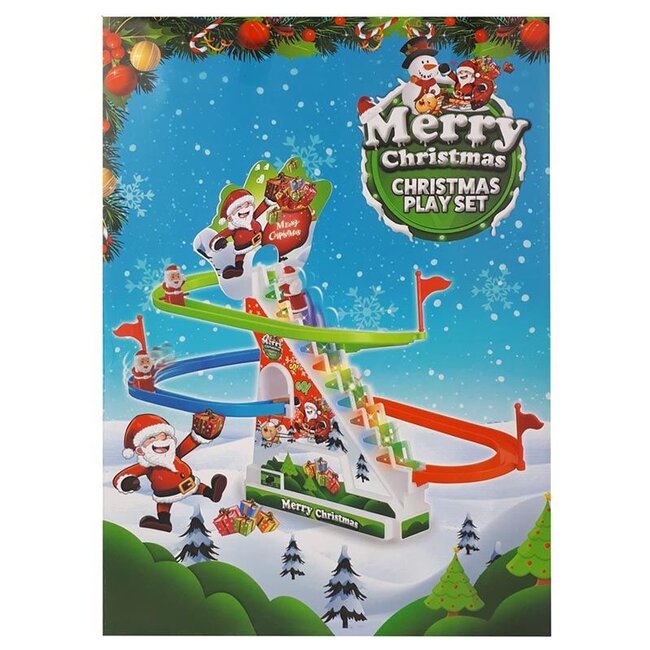 Weihnachts-Kletterbahn mit Licht und Weihnachtsmusik