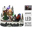 Christmas scene - Train - with lighting and movement - battery powered