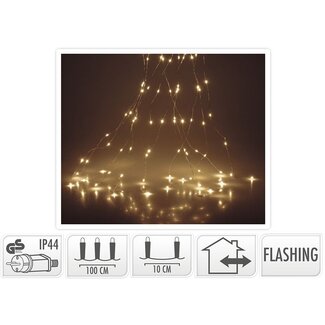 Cascade lighting with firefly effect - 100 LED