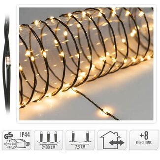 Soft-Wire-LED-Lichterkette - 320 LEDs - 24 m - Extrawarmweiß