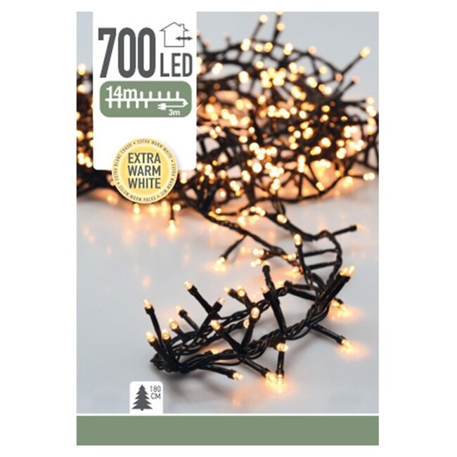 Snakelight LED-Lichterkette - 700 LEDs - 14 m - Extrawarmweiß