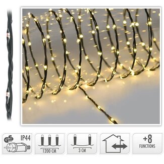 Soft-Wire-LED-Lichterkette - 400 LEDs - 12 m - Warmweiß