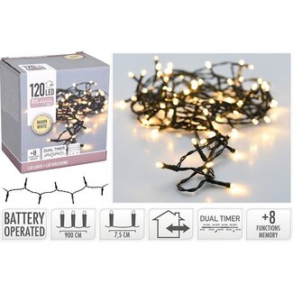 LED lighting 120 LED - 9 meters - warm white