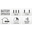 Batteriebetriebene LED-Lichterkette - 96 LEDs, Warmweiß, Mit Timer und Speicher