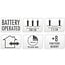 LED lighting 96 LEDs - warm white - battery powered - with timer and memory