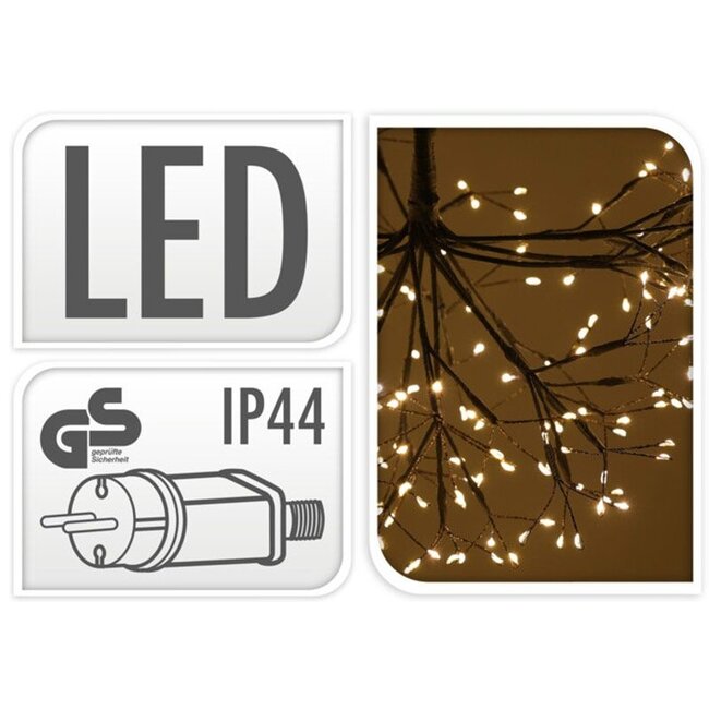 LED-Misteldekoration - Ø 35 cm, 240 warmweiße LEDs - Für innen und außen