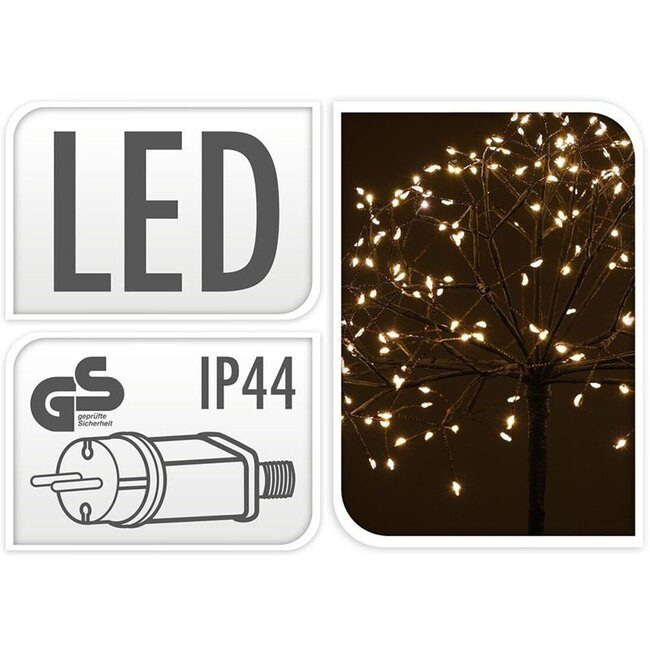 LED-Lichterbaum als Gartenstecker - 100 cm - 240 LEDs - Warmweiß
