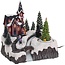 Christmas house with LED Lighting and movement - battery powered