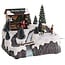 Christmas house with LED Lighting and movement - battery powered