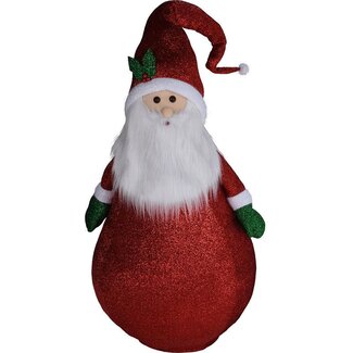 Happy Santa XXL Weihnachtsmann mit LEDs - 120 cm - Timer