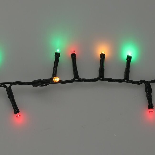 Microcluster-Lichterkette - 200 LEDs - 4 m - Three Tone Traditional - Batteriebetrieben - Lichtfunktionen, Memory-Funktion und Timer
