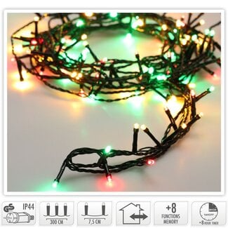 Weihnachts-Lichterkette - 180 LEDs - 13,5 m - Three Tone Traditional