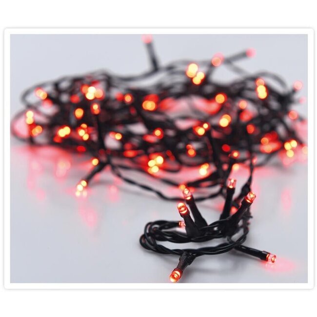 Weihnachtslichterkette - 240 LEDs - 18 m - Rot - Timer, Lichtfunktionen und Speicher - Außen