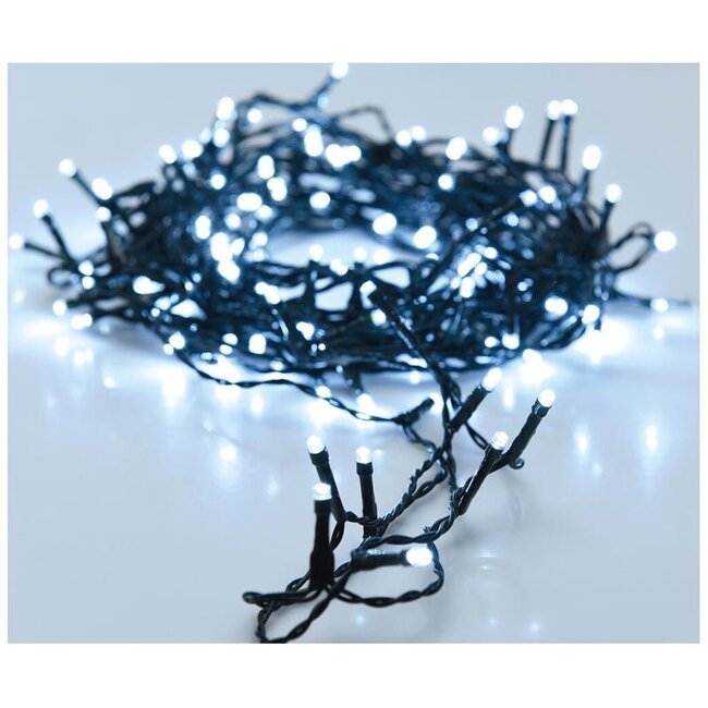 Christmas lights 120 LED - 9m - white - Timer - Light functions - Memory - Outdoor