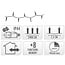 Christmas lights 320 LED - 24m - white - Timer - Light functions - Memory - Outside