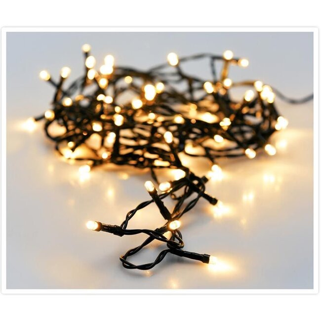 LED-Weihnachtslichterkette für außen - 180 LEDs, 13,5 m, Extrawarmweiß, Timer, Lichtfunktionen und Speicher