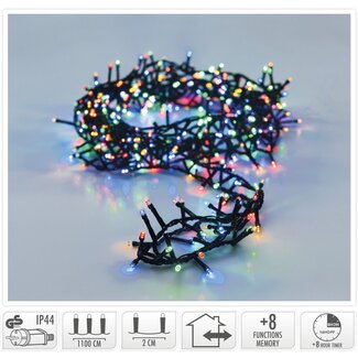 Micro Cluster LED String Lights - 560 LED - 11m - multicolor - Timer